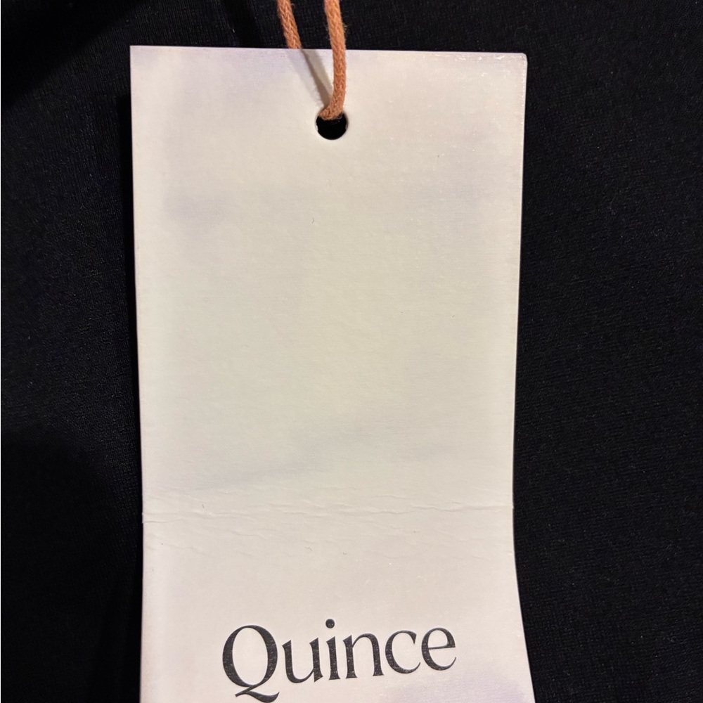 NWT Quince Ultra-Stretch Ponte Pencil Skirt Black Women’s Large - Picture 8 of 10